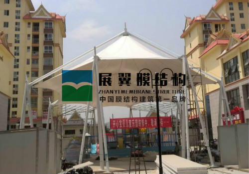 西雙版納州兒童樂園膜結構遮陽棚工程
