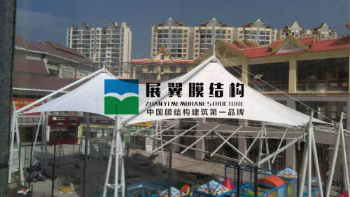 西雙版納州兒童樂園膜結構遮陽棚工程
