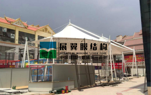 西雙版納州兒童樂園膜結構遮陽棚工程